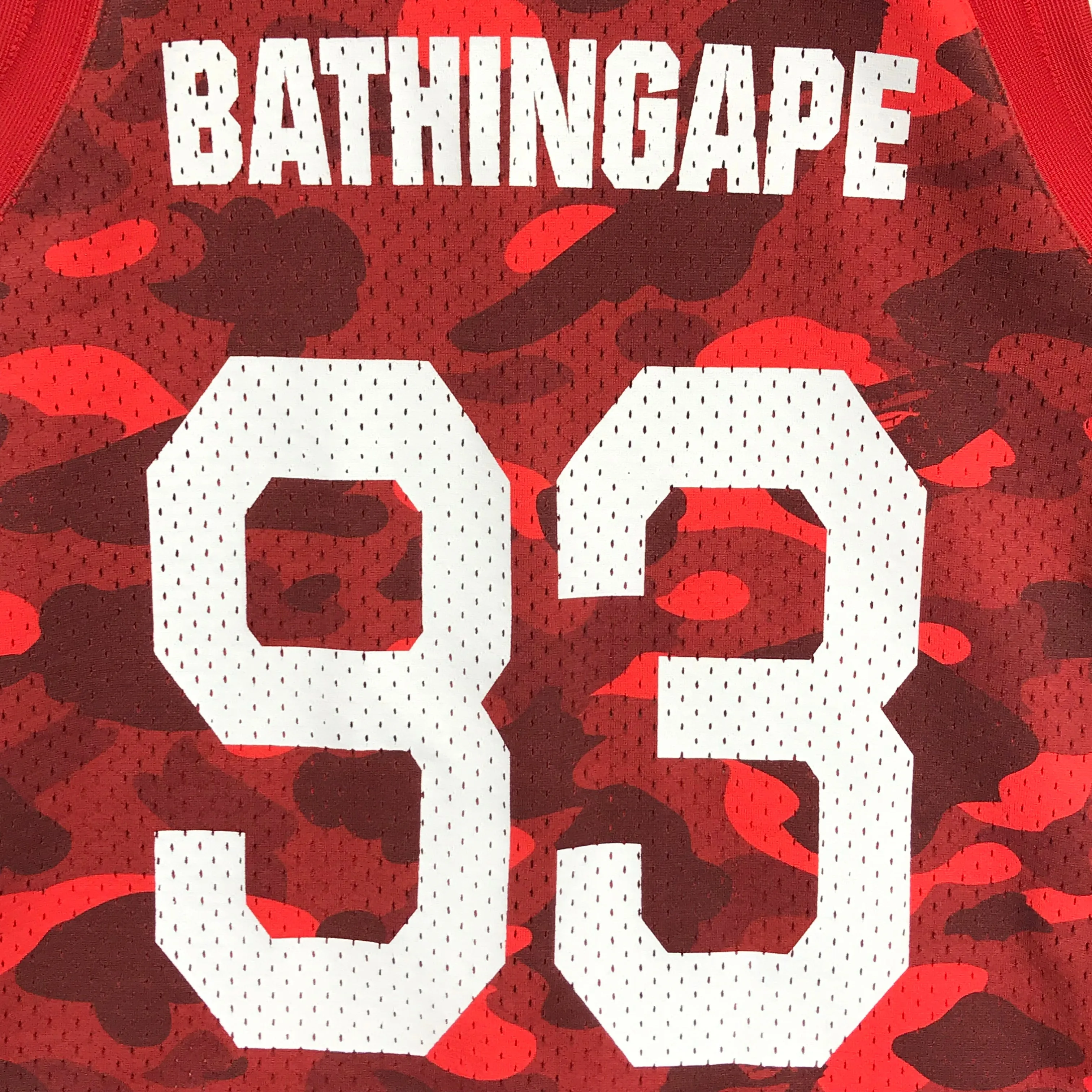 [M] A Bathing Ape Bape Color Camo Mesh Basketball Jersey