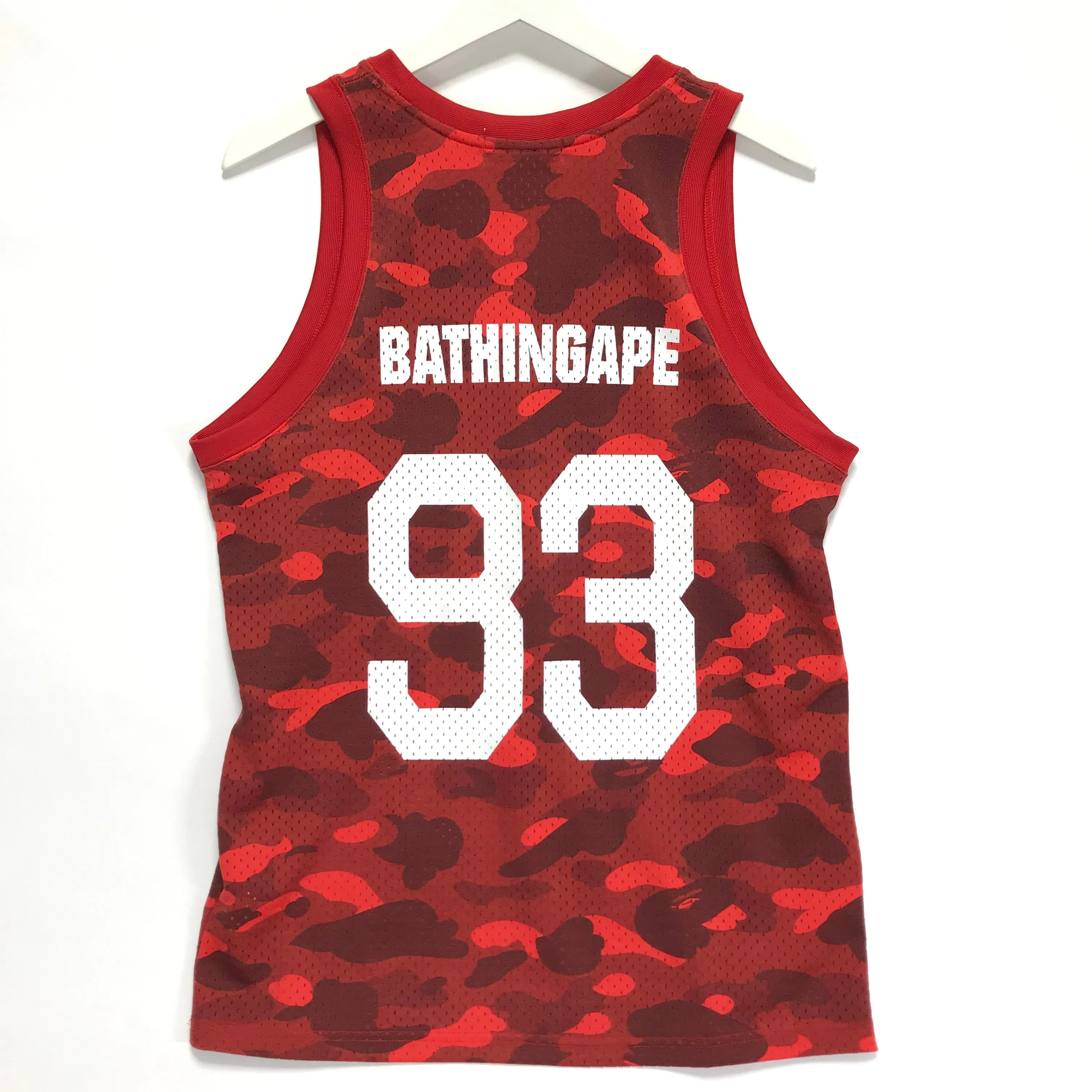 [M] A Bathing Ape Bape Color Camo Mesh Basketball Jersey