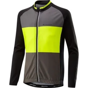Madison Sportive Youth Long Sleeved Thermal Jersey-  Age 9 - 10 - Yellow / Black