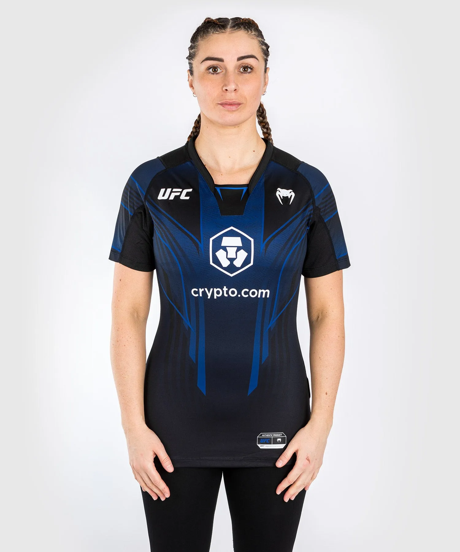 Maglia Walkout da donna UFC Venum personalizzata Authentic Fight Night 2.0 - Midnight Edition
