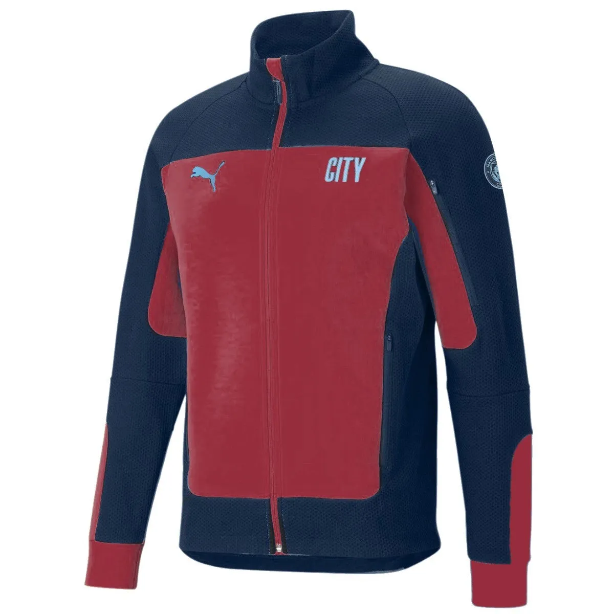 Manchester City Evostripe presentation tracksuit 2021 red - Puma