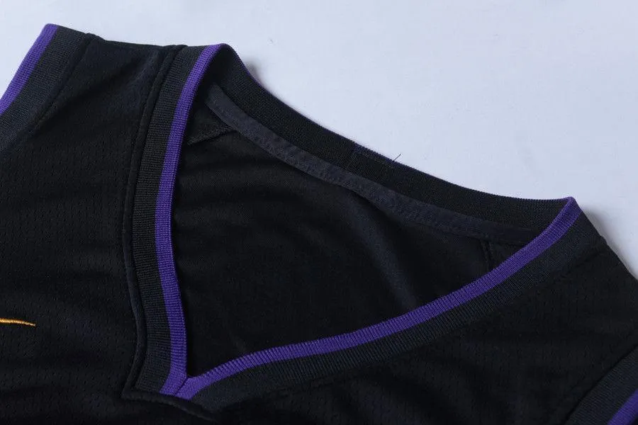 Men 2 Lonzo Ball Jersey Black Los Angeles Lakers Jersey Swingman Player