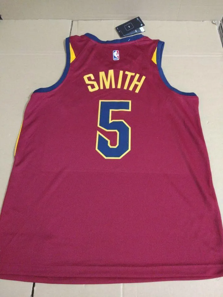 Men 5 Jr Smith Jersey Red Cleveland Cavaliers Jersey Fanatics