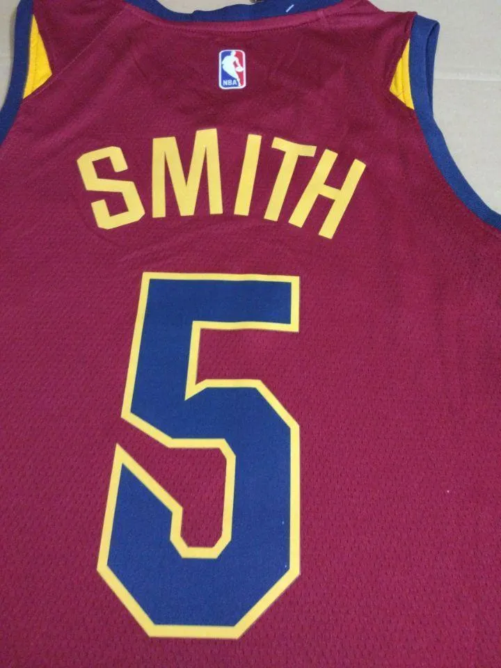 Men 5 Jr Smith Jersey Red Cleveland Cavaliers Jersey Fanatics