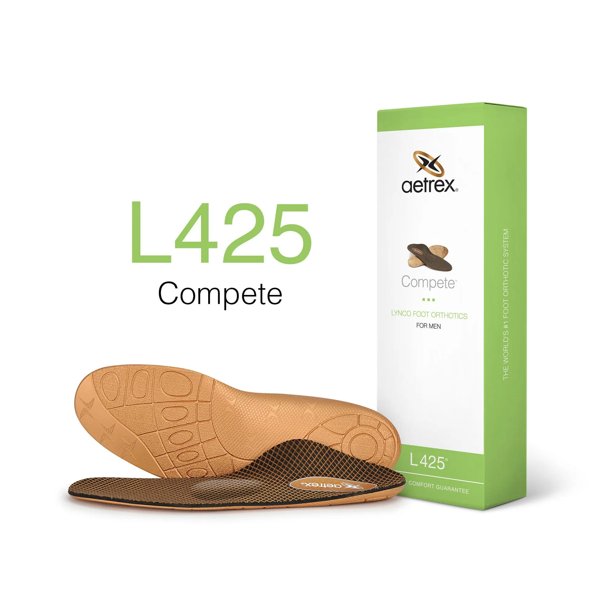 Men's Compete Posted Orthotics w/ Metatarsal Support
