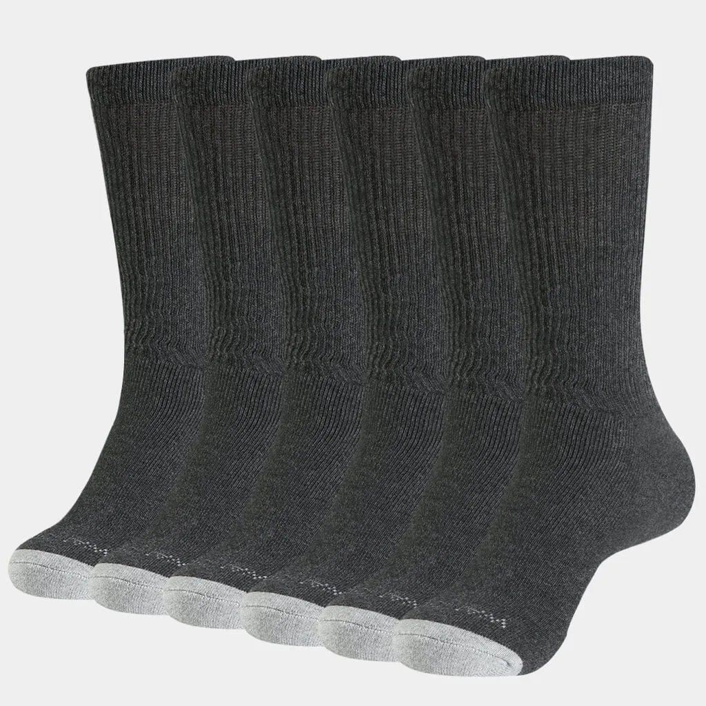 MEN'S CUSHION CREW SOCKS 6PACK