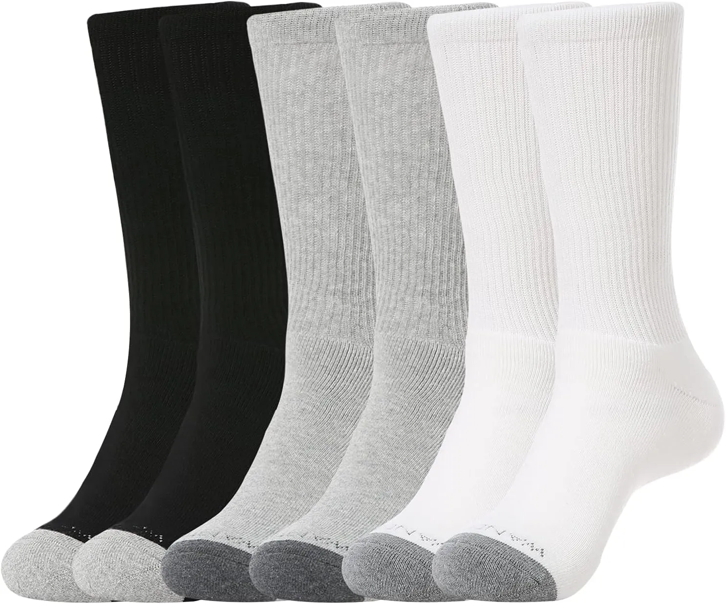 MEN'S CUSHION CREW SOCKS 6PACK