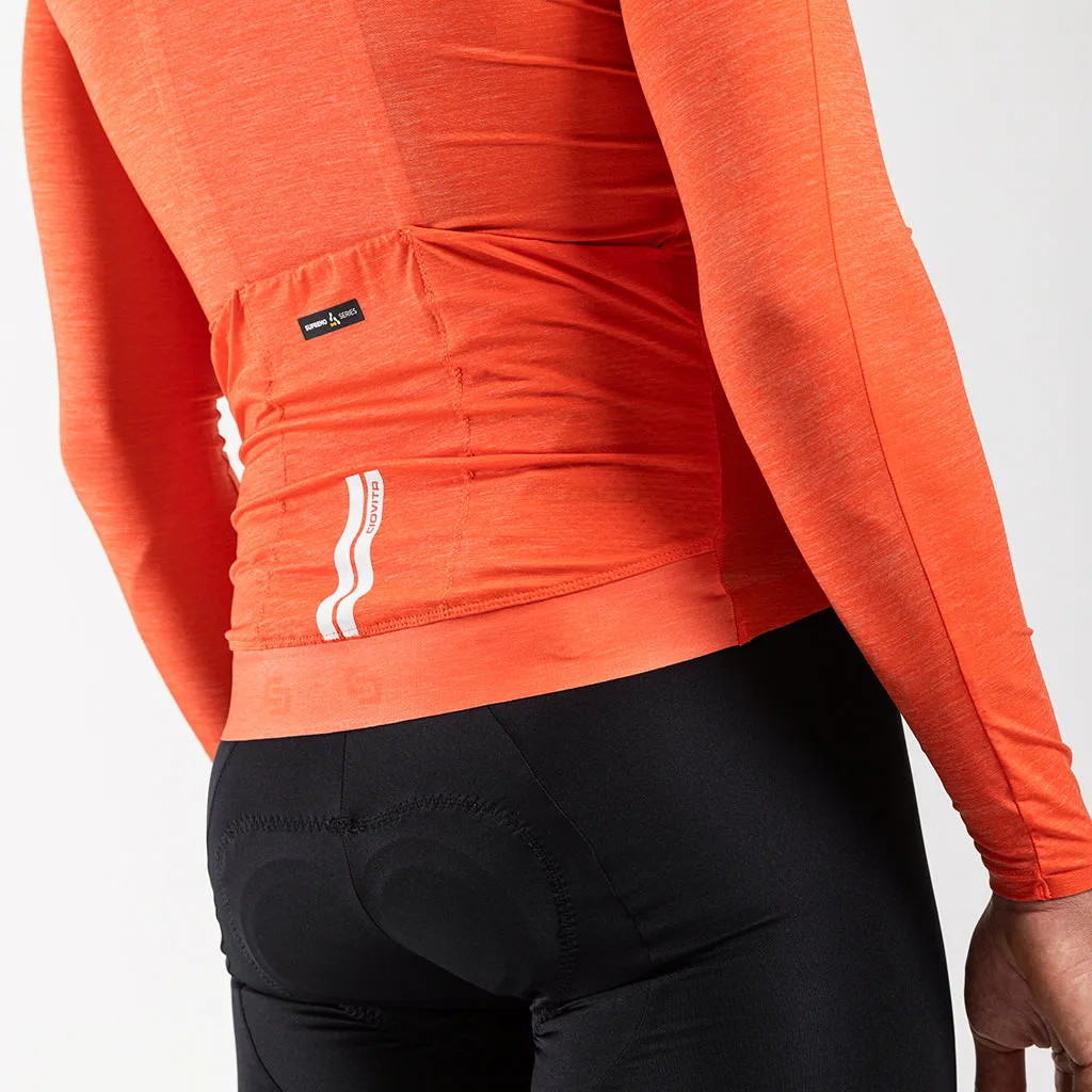Men's Librio Long Sleeve Race Fit Jersey (Tangerine)