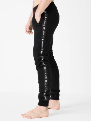 MEN'S LOGO PANTS,BLACK