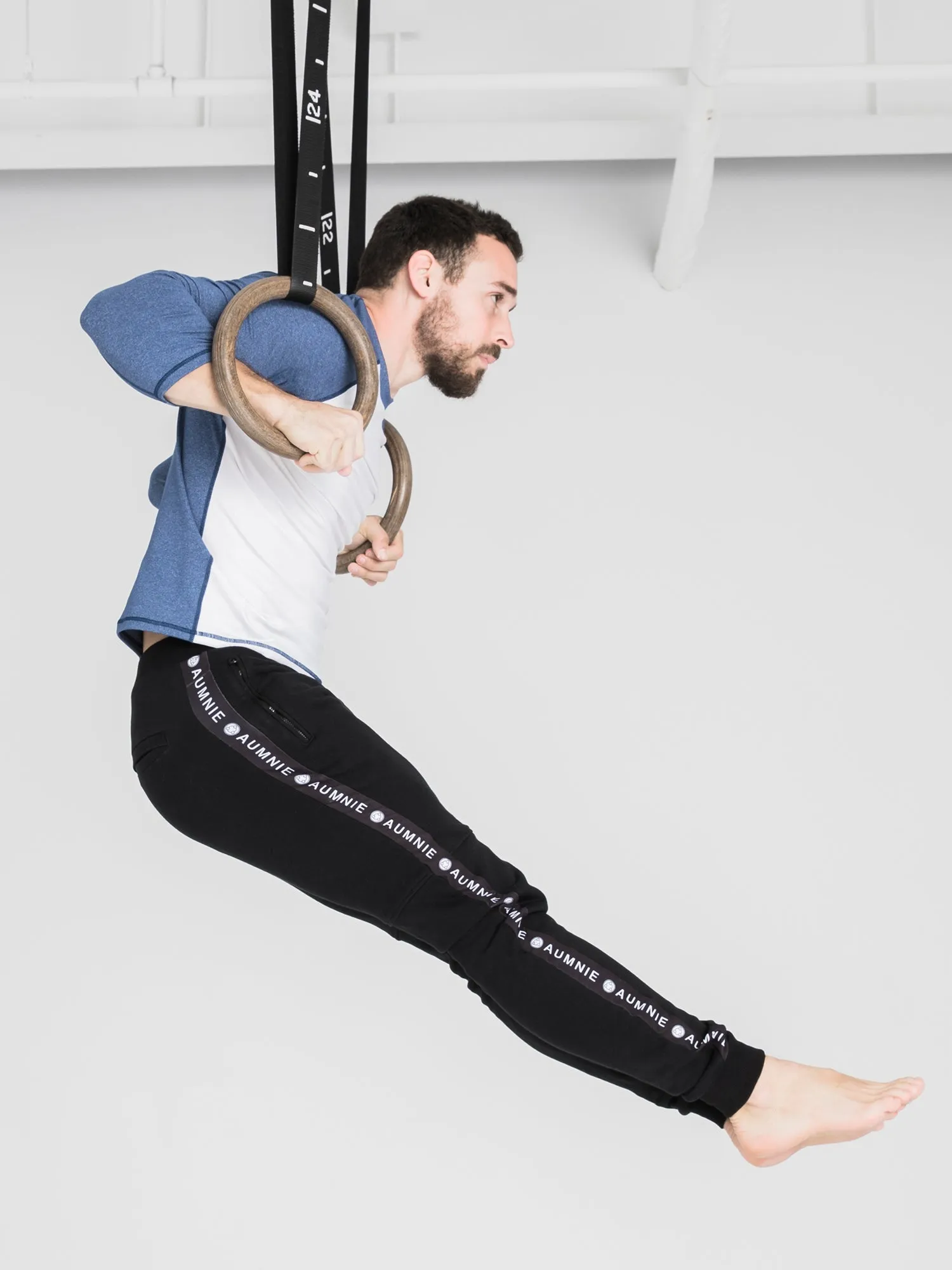 MEN'S LOGO PANTS,BLACK