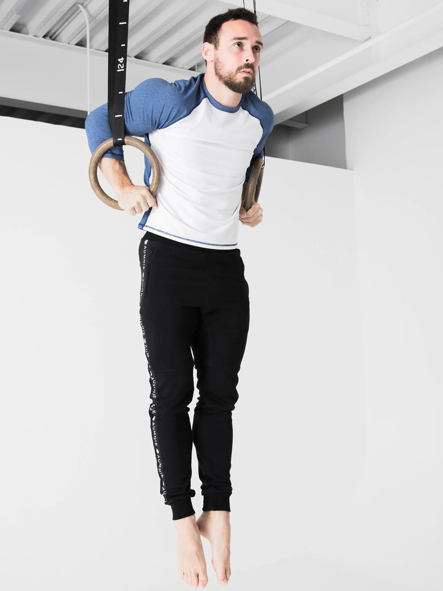 MEN'S LOGO PANTS,BLACK