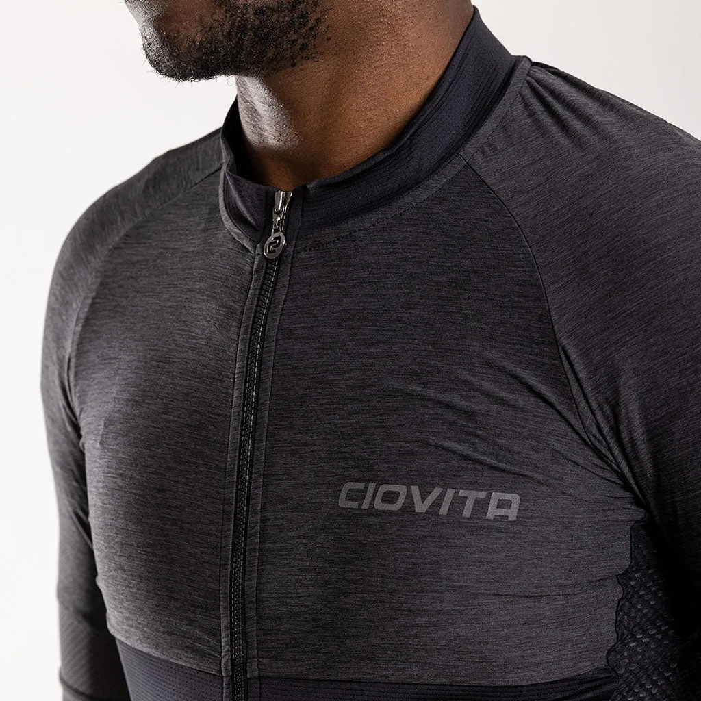 Men's Opera Long Sleeve Jersey (Charcoal)