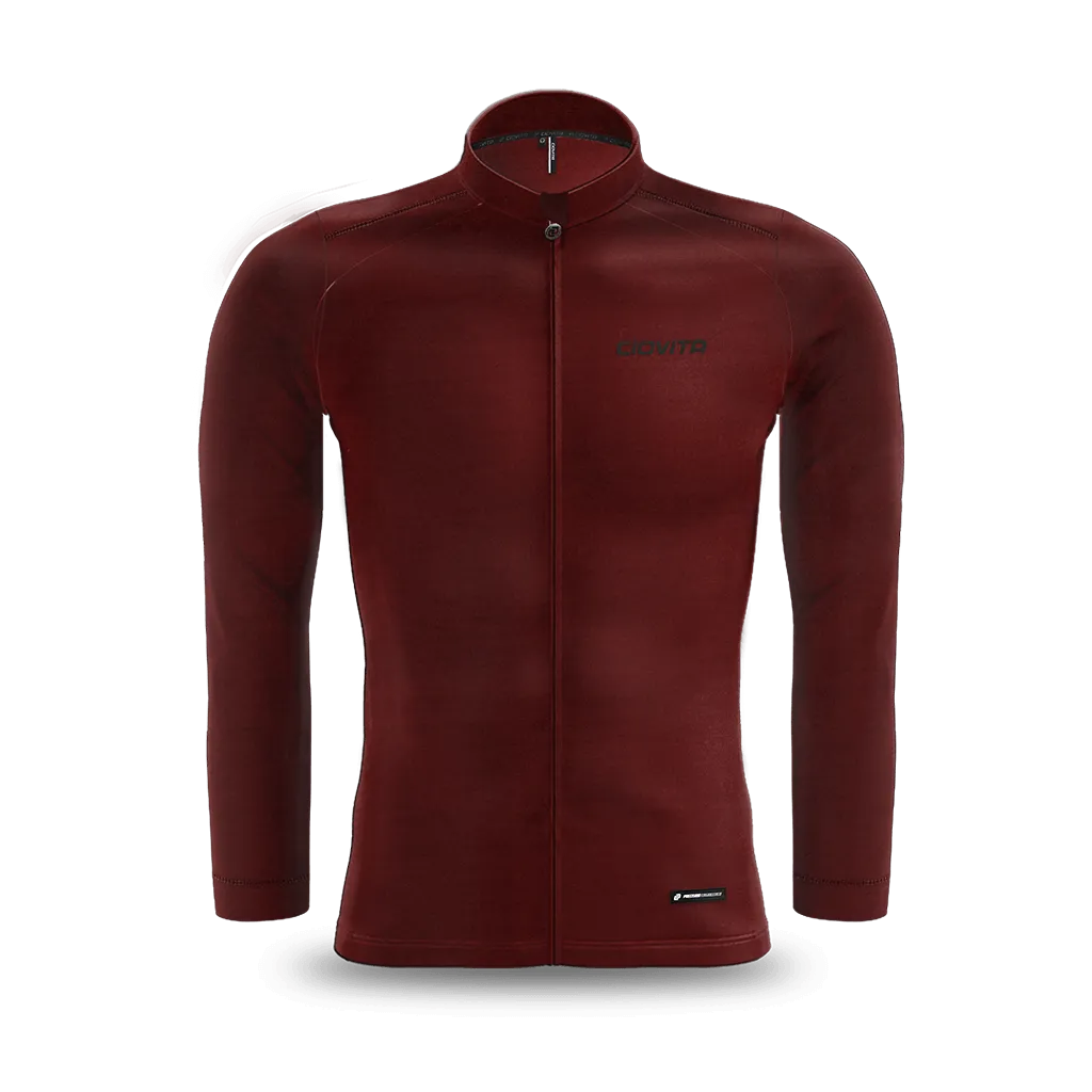 Men's Pecora Long Sleeve Merino Jersey (Bloodstone)