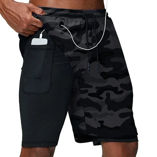 Men's Running Shorts 2-in-1 Quick Dry Gym