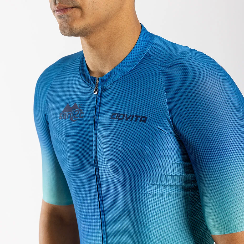 Men's Sani2c 2024 Punto Corsa Race Fit Jersey (Teal)