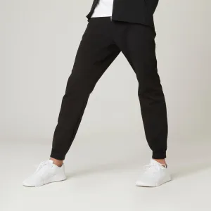 Men's Slim-Fit Fitness Jogging Bottoms 500 - Black