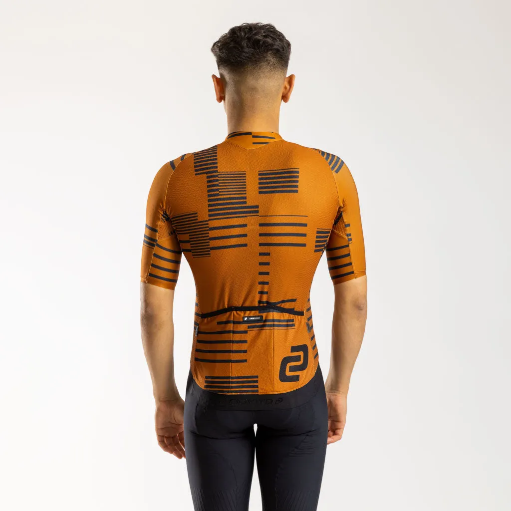 Men's Strisce Corsa Race Fit 2.0 Jersey (Rust)