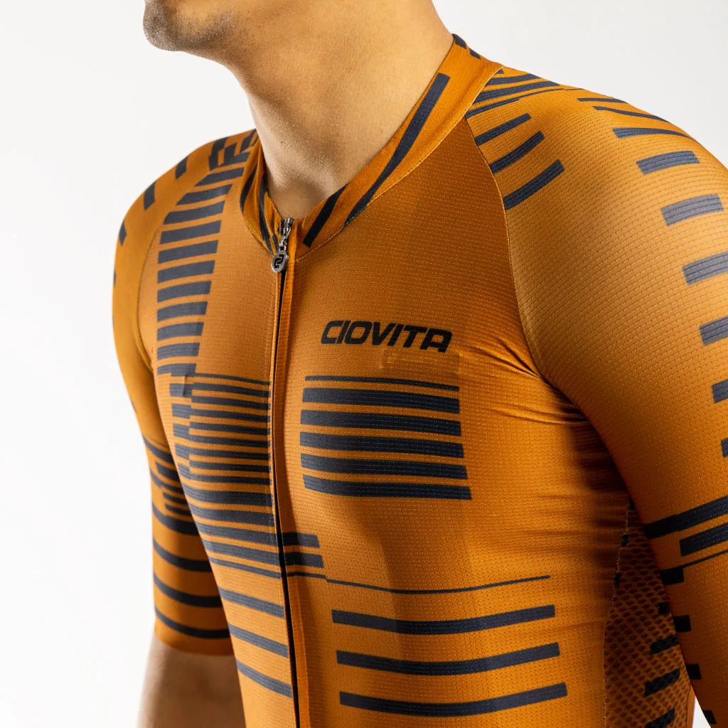 Men's Strisce Corsa Race Fit 2.0 Jersey (Rust)