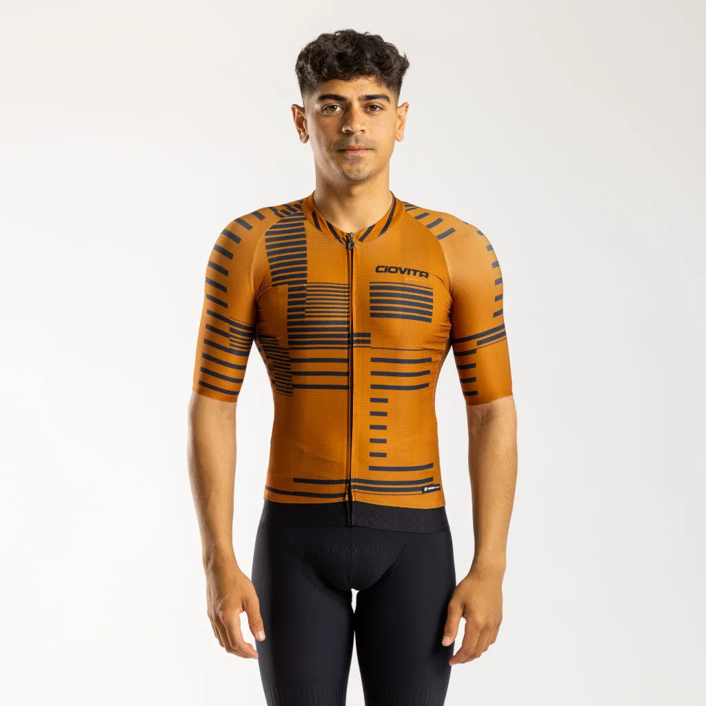Men's Strisce Corsa Race Fit 2.0 Jersey (Rust)