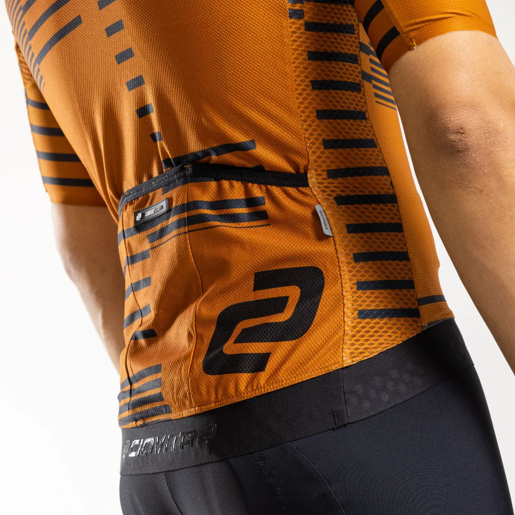 Men's Strisce Corsa Race Fit 2.0 Jersey (Rust)