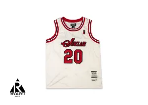 Mesh Basketball Jersey "Cream"