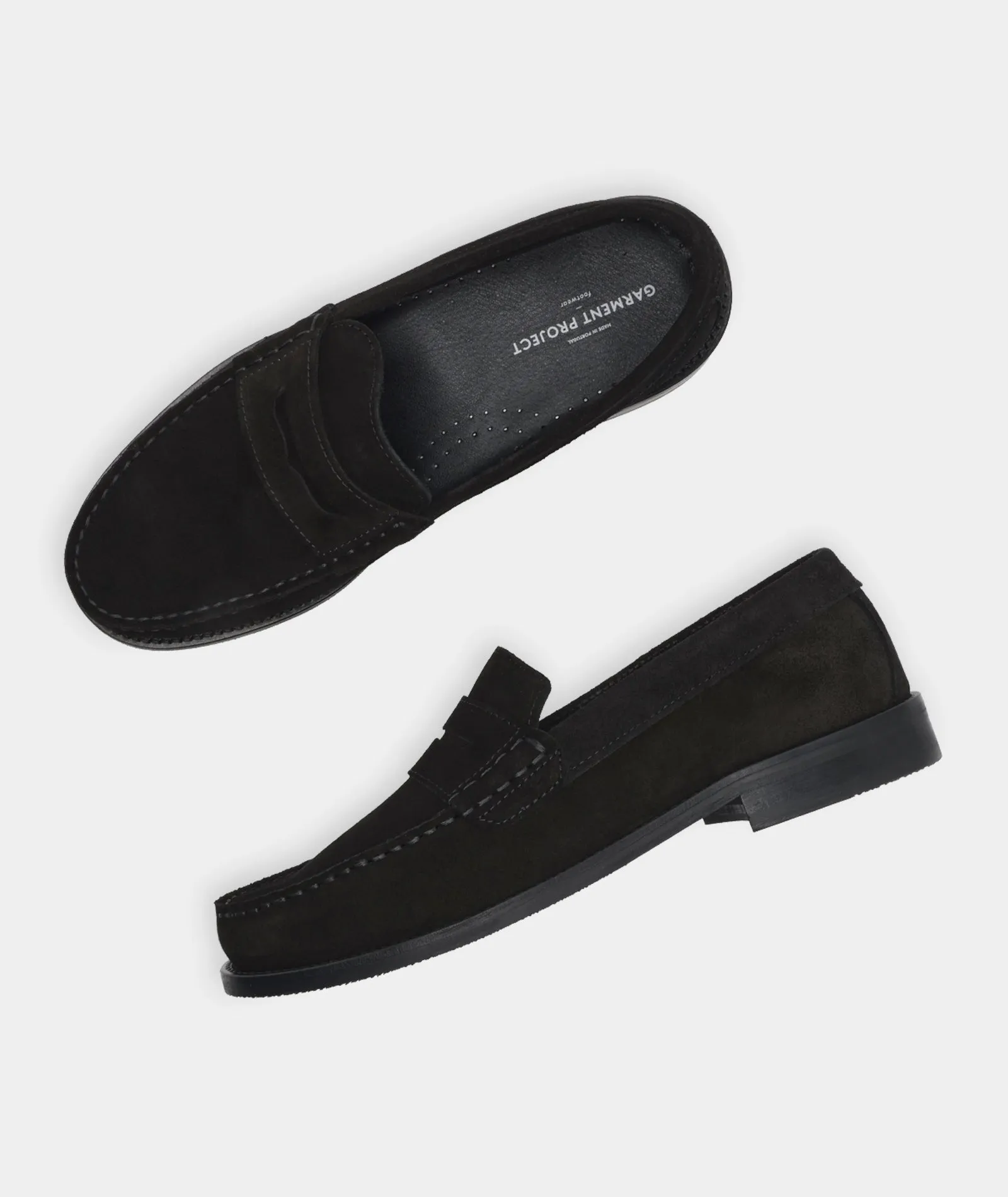 Miles Penny Loafer - Black Suede
