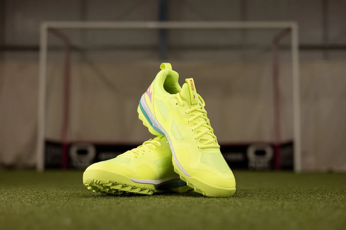 Mizuno Wave Panthera 2 Hockey Shoes Neo Lime