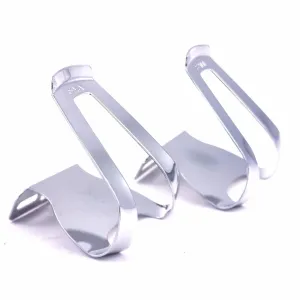 MKS Half Mini Steel Bike Toe Clips Classic Chrome Pedal Clip Fixed Gear