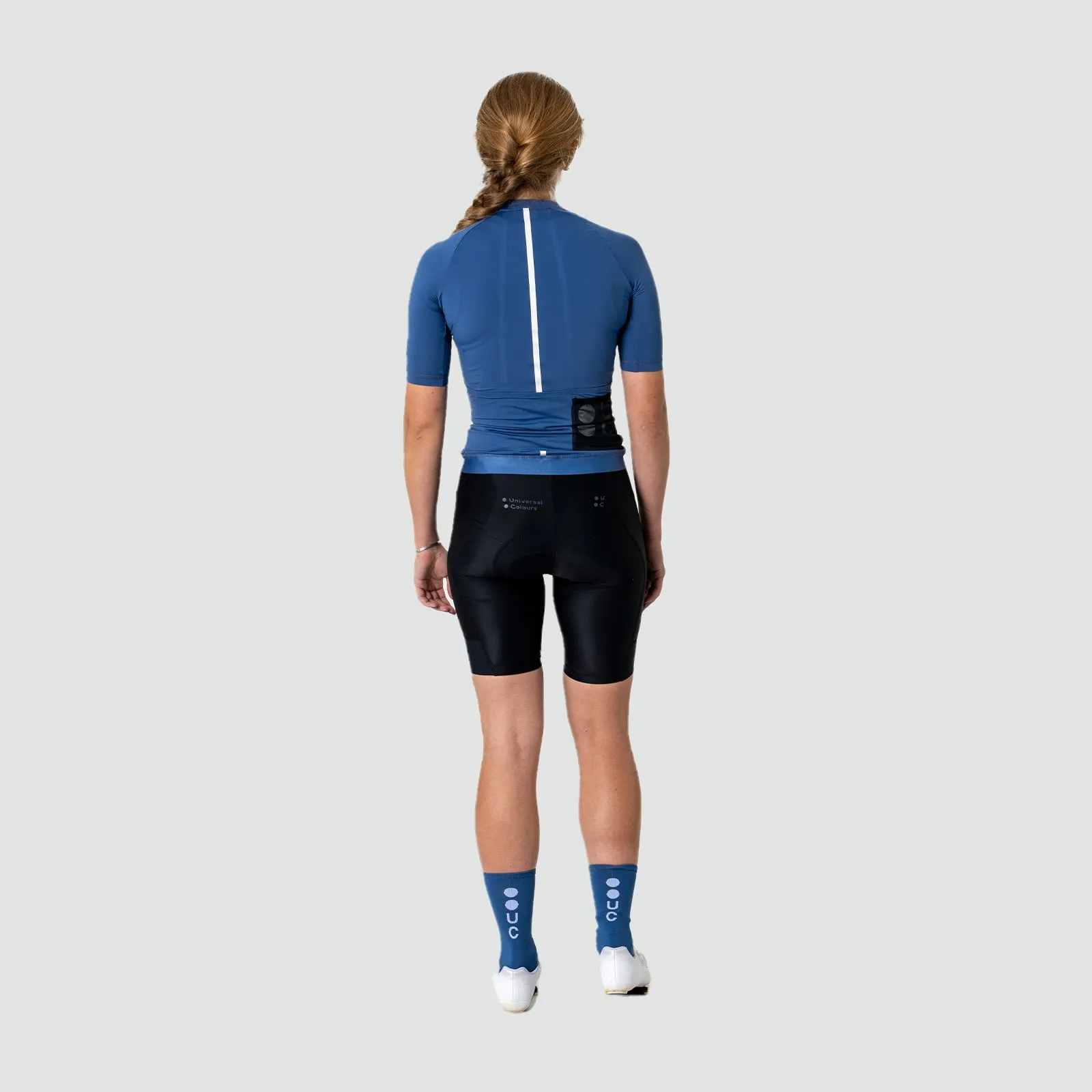 Mono Womens Short Sleeve Jersey - French Blue