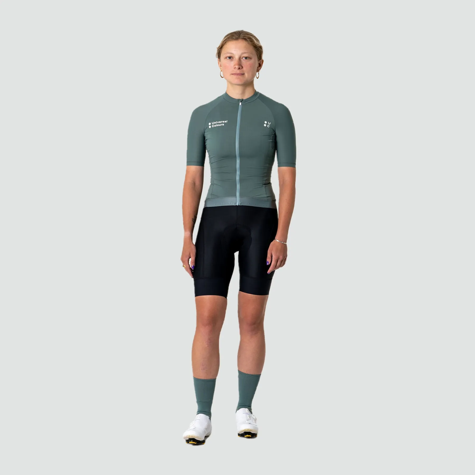 Mono Womens Short Sleeve Jersey - Green Daze