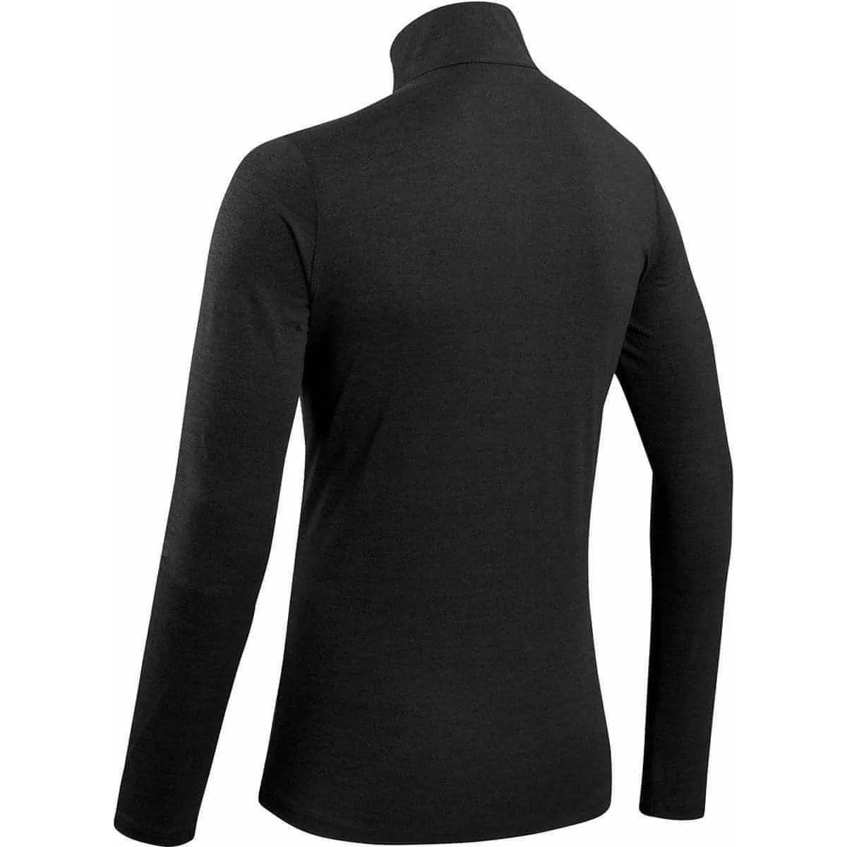 More Mile Core Half Zip Long Sleeve Mens Running Top - Black