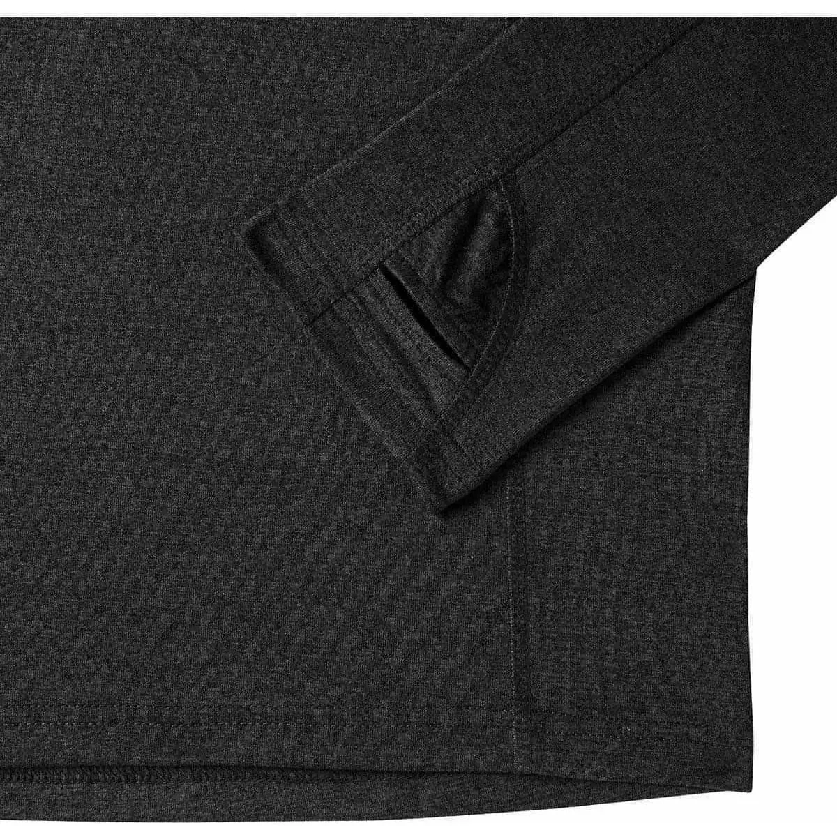 More Mile Core Half Zip Long Sleeve Mens Running Top - Black