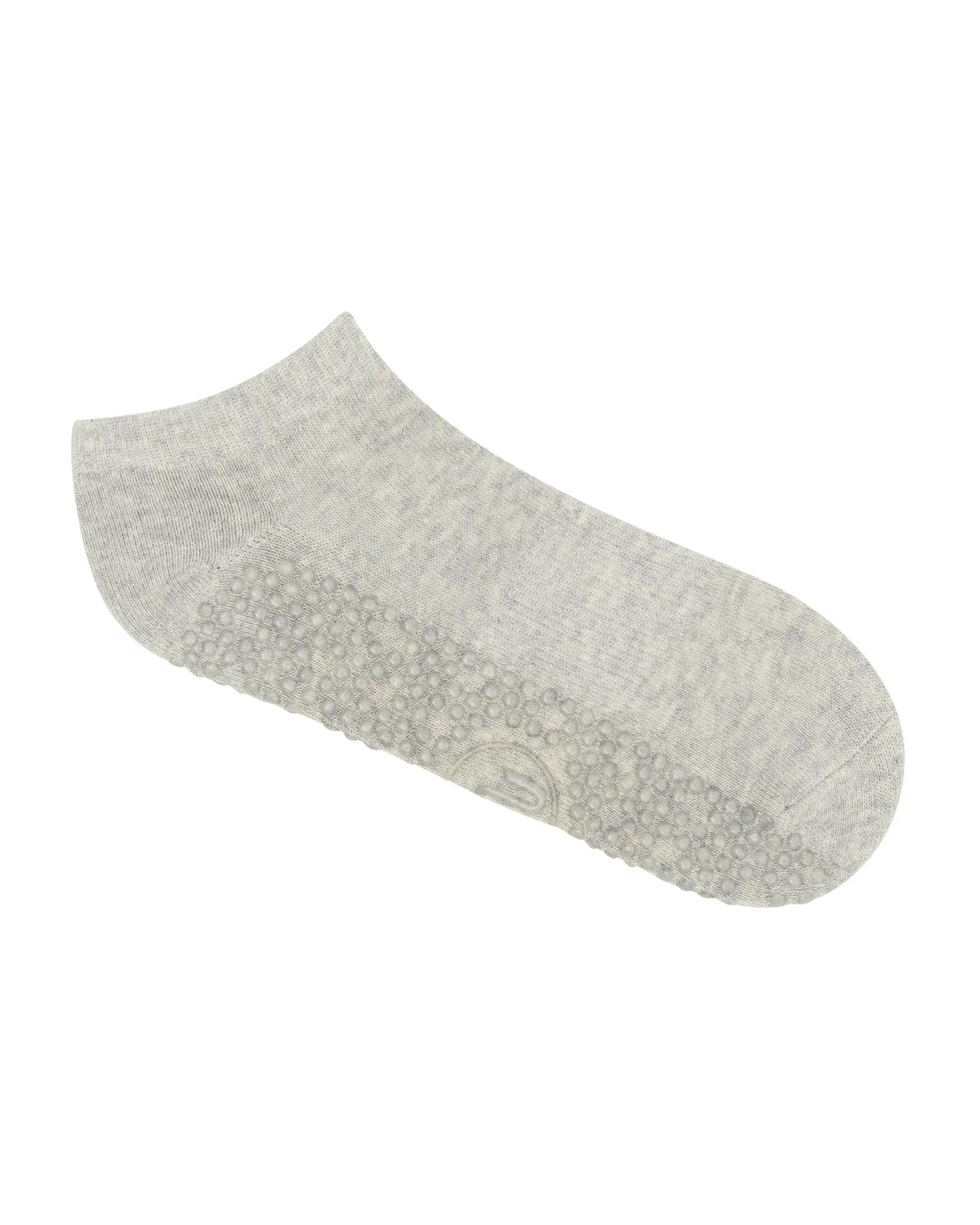 Move Active Classic Low Rise Grip Socks - Grey Marle
