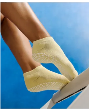 Move Active Classic Low Rise Grip Socks - Limoncello
