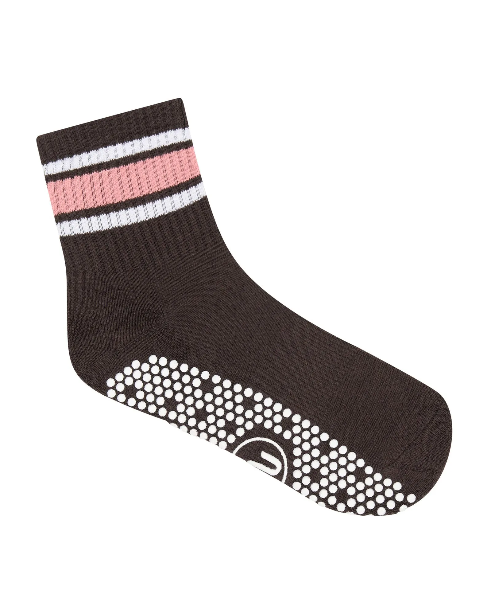 Move Active Crew Non Slip Grip Socks - Heritage Stripe