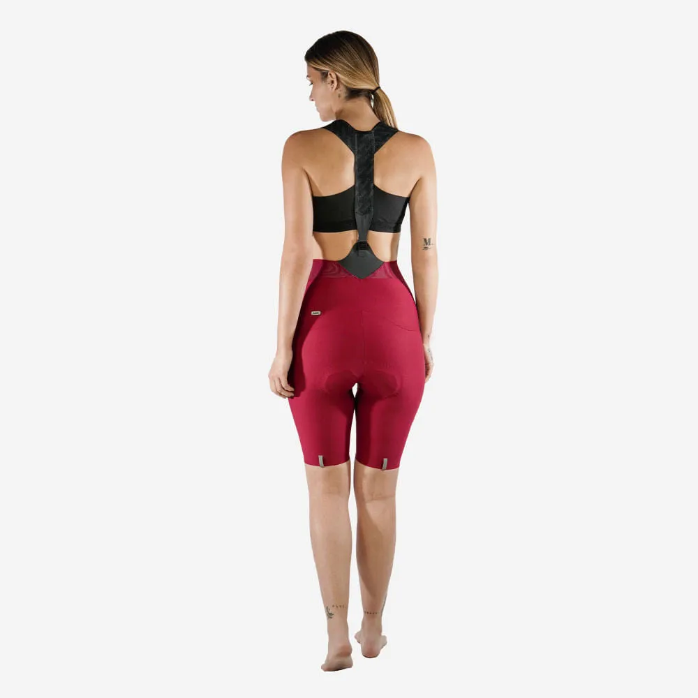 NC - Toscana 2.0 - Terracotta Cycling Bib shorts. Women