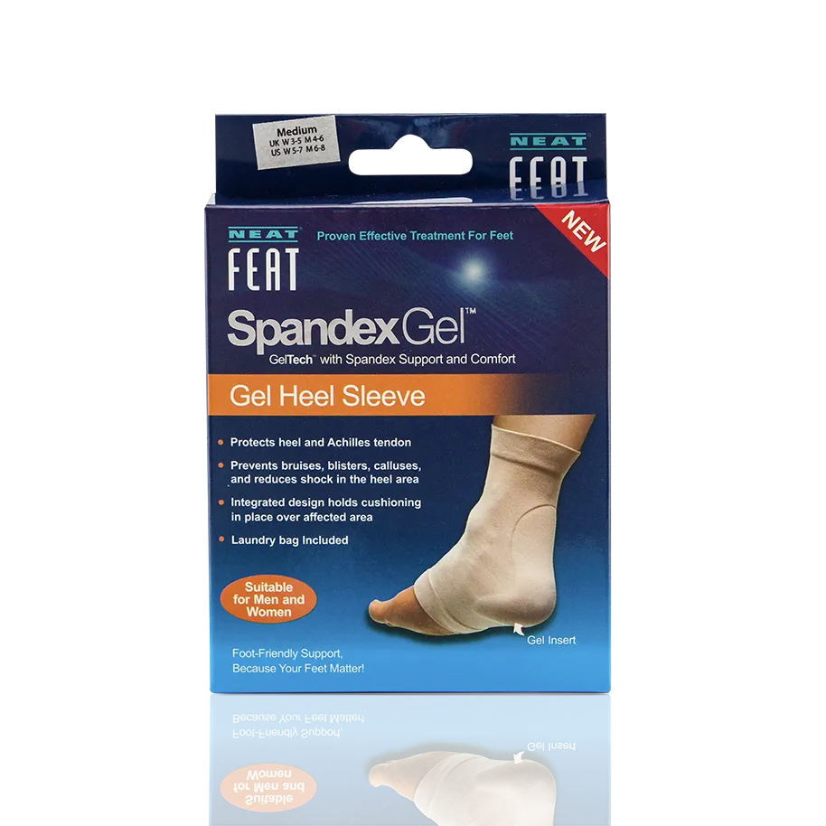 Neat Feat Spandex Gel Heel Sleeve Protects Achillies Tendon