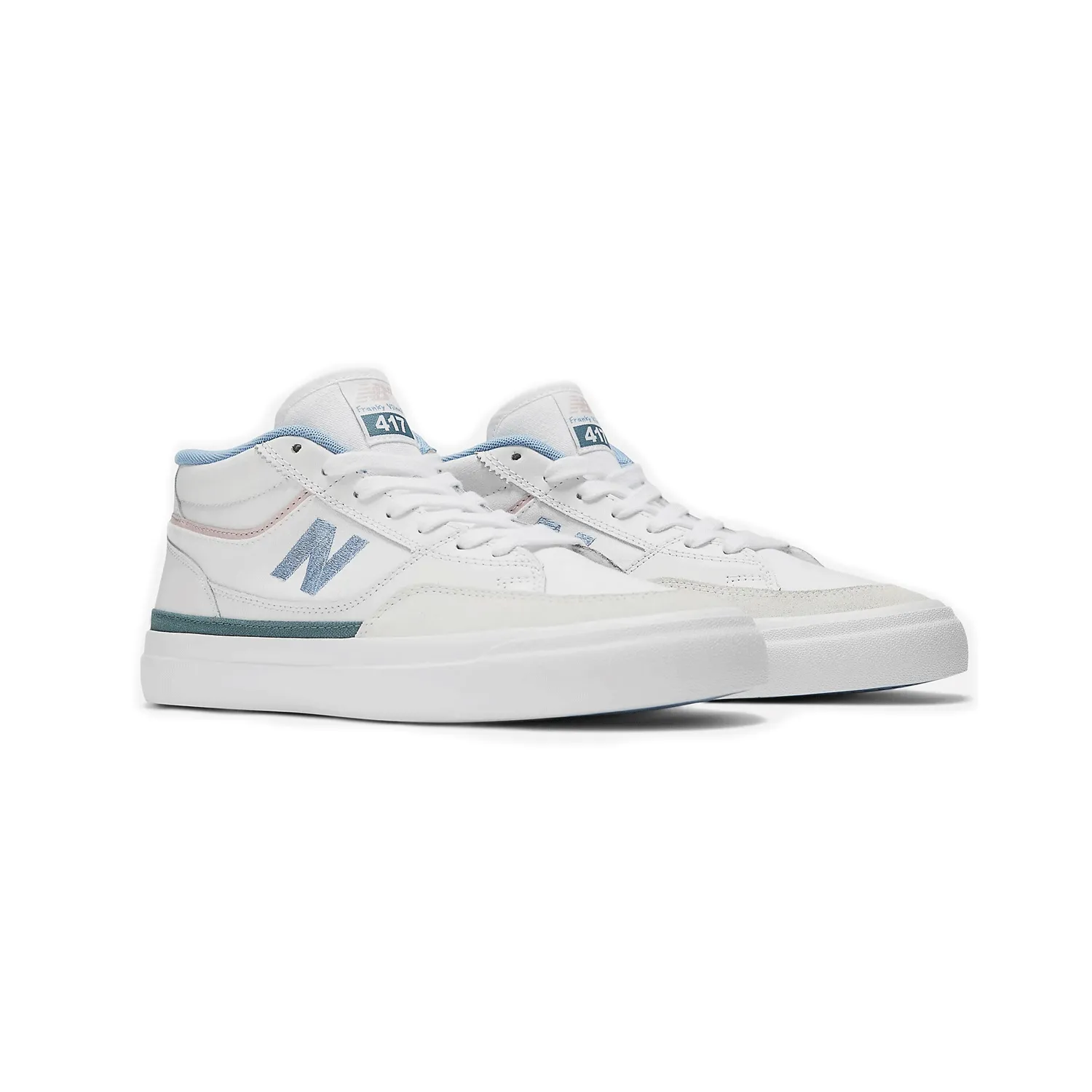 New Balance Numeric - Franky Villani 417 Shoes - White/Blue Laguna SALE