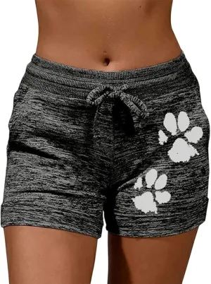 New MoneRffi Women's Summer Shorts High Waist Sports Fitness Yoga Jogging Training Running Casual Elastic Dark Grey Fit Size S/M