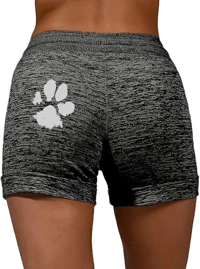 New MoneRffi Women's Summer Shorts High Waist Sports Fitness Yoga Jogging Training Running Casual Elastic Dark Grey Fit Size S/M