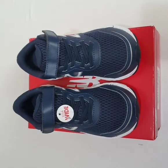 NIB 12.5 X-Wide Little Boys, 680 V6 Velcro Hook &amp; Loop Running Shoe, New Balance