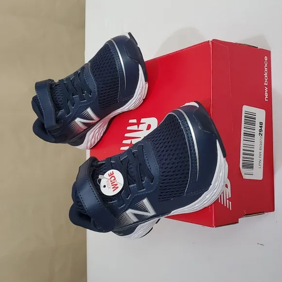 NIB 12.5 X-Wide Little Boys, 680 V6 Velcro Hook &amp; Loop Running Shoe, New Balance