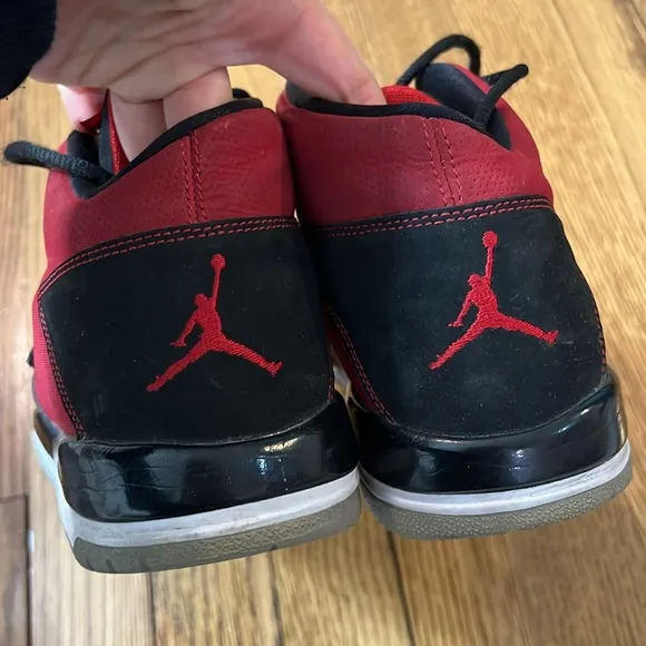 NIKE AIR JORDAN 602661-601 FLIGHT CLUB 90s BLACK RED 2013 SHOES