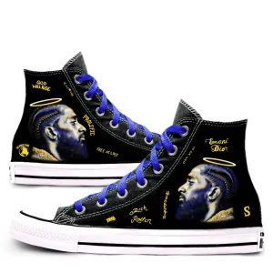 Nipsey Chucks | Rollin' Black & Blue | Converse