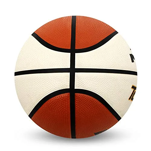 Nivia TOP GRIP 2.0 Rubber Basketball ( Size: 7, Color : White/Brown, Ideal for : Training/Match )