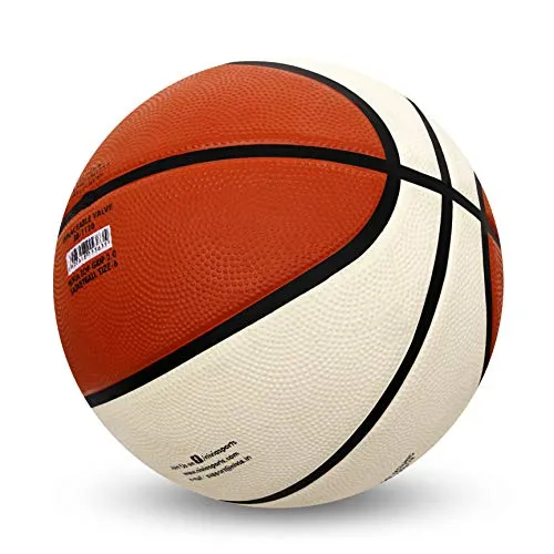 Nivia TOP GRIP 2.0 Rubber Basketball ( Size: 7, Color : White/Brown, Ideal for : Training/Match )