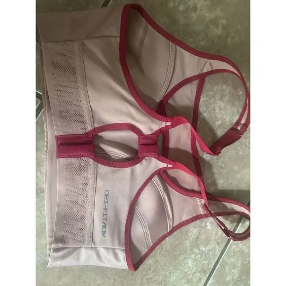 NWT $75 Nike Dri Fit S Training Max Support Bra Colorblock High Support