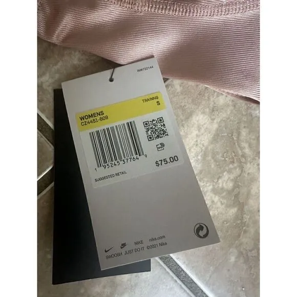 NWT $75 Nike Dri Fit S Training Max Support Bra Colorblock High Support