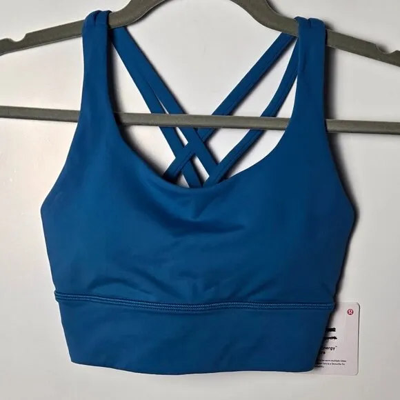NWT Energy Bra Long Line *Medium Support, B–C Cup - 4 Hawaiian Blue