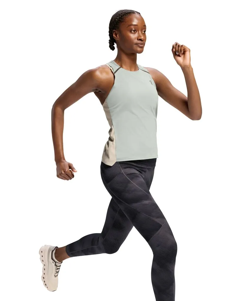 On Running Performance Tank (Womens) - Cobble/Glacier